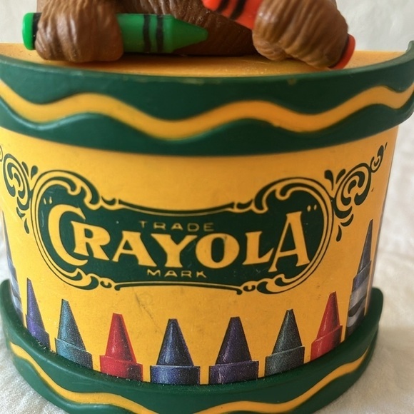 Crayola Crayons: Bear On Drum- Christmas Tree Ornament- Binney & Smith- 1992 - Picture 2 of 12